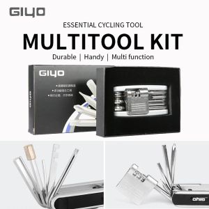 Werkzeuge Giyo 12 in 1 Multitool -Fahrrad tragbarer Hex Spoke Allen Wrach SCHRIVERS TEIR HEBEN TOKER KIT Fahrrad Reparaturwerkzeuge Multitool