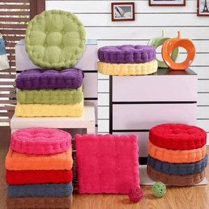 Pillow Fashion Thicker Soft Washable Cotton Seat 36 38cm Round Shape Plaid Chair Pad Colorful Home Decor Floor Mat