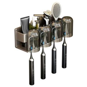 Thotocognio per spazzolino Multi funzionale e tracciabile porta spazzolino da denti da bagno Porta di spazzolino elettrico Plastica creativa 240426