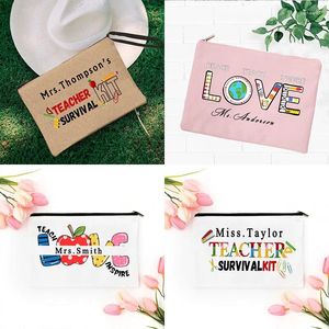 Cosmetic Bags Teacher Survival Kit Gift For End Of_yythkg Makeup Pouch Lipstick Bag Organizer Woman's Case Purse Make Up