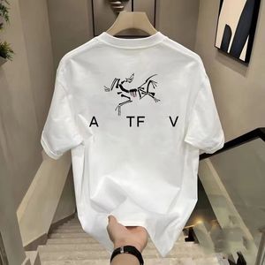Men's Designer T-shirts Men's and women's shirts Fashion word short sleeve T-shirts in black and white
