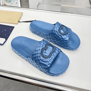 Designer glider män kvinnor skum löpare sandal gummi plattform toffel pool hus glid sommar strand chunky botten mulor