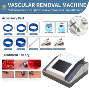 Laser Machine 980Nm Physiotherapy Machine Diode Laser Vascular Vein Removal Spider Veins Skin Rejuvenation Nails Fungus Treatment