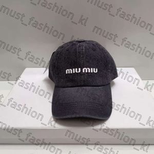 Beyzbol Kapakları Tasarımcı Şapka Mektubu Mui Mui Güneş Gözlüğü Beyzbol Kapağı Top Yıkama Denim için Erkek Kadın Güneş Koruyucu Harajuku Cap Mui Mui Hat Fashion Cap Buck Hat 247