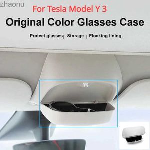 Солнцезащитные очки, подходящие для Tesla Model Y 3 Car Glasnes Box Original Car Special Design Sunglasses Sunshades Clip на боксе для хранения автомобиля аксессуары