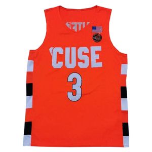 Maglie del college NCAA College di Syracuse Orange Basketball tutte cucite