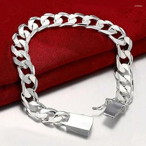 Urok bransolety caoshi moda styl link łańcuch bransoletka dla mężczyzn Kobiety proste design srebrny biżuteria stylowa akcesoria codziennie