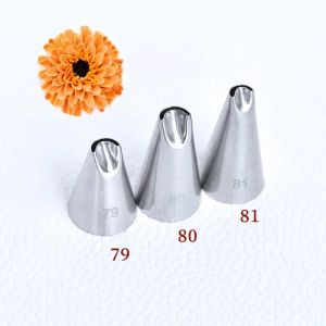 Moulds 79 80 81#For Create Chrysanthemum Shape Cream Pastry Nozzles Birthday Cake Decorating Tips Stainless Steel Baking Tools