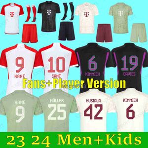 23 24 Jerseys de futebol de Kane Bayern Kimmich de Munique Muller Davies Coman 2023 2024 Camisa de futebol em casa Goretzka gnabry jersey Musiala Men Kit Kit Desena uniformes