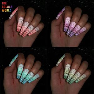 Glitter TCT796 Thermal Temperature Changing Nail Powder Reflective Flash Glitter Shinning thermochromic Pigment UV Gel DIY Accessories