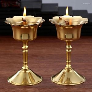 Candle Holders Kolekcja lampy Romantyczna kwiat przy świecach Wedding Bar Dinner Stoles Home Buddyzm Wysokiej stopy Kreatywna dekoracja