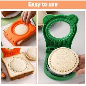 Moulds Round Pocket Sandwich Cutters Mould Food Toast Bread Mold Cute Baking Set Lunch Interesting Kitchen Accessories for Kids