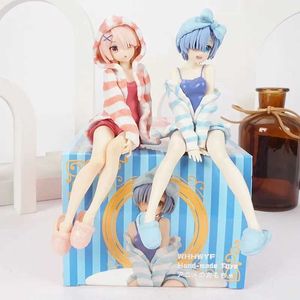 Anime Manga Noodle stopper picture Starting a new life in another world Rem Ram animation picture Ram family costume action picture toyL2404