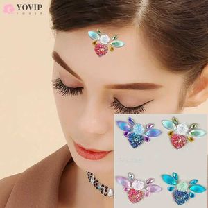 Tattoo Transfer 3D Face Tattoo Jewels Stickers Shiny Face Decoration Rhinestones Sticker Body Art Decoration Stage Makeup Decoration Tool 240426