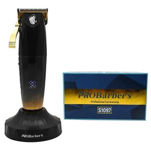 Hårtrimmer PROBARBERS Barber Cordless Razor 0mm Laddning Electric Q240427
