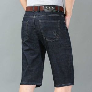 Mäns jeans sommar nya affärsjeans, mäns shorts, medelålders smal passform, stor storlek, tunna mellersta byxor, mäns capris plus storlek byxor