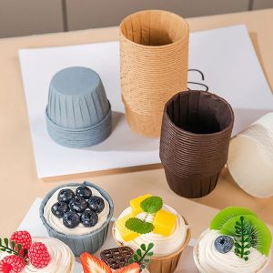 Moulds 50PCS Mini Nut Cups Foiled gold Muffin Cupcake Liner Cake Wrappers Baking Cup Tray Case Cake Paper Cups Pastry Tools