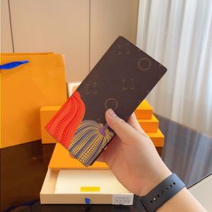 Men's And Women's Luxury Designer Colorful Printed Pumpkin Pattern Card Bag Card Holder Coin Purse 19CM Mjagr