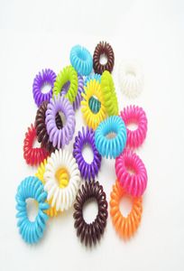 Hårtillbehör Telefonlinjen Gummi godis elastiskt hårband för flickor hårband rep scrunchy styling verktyg tillbehör8169349