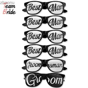 Óculos de sol Team Bride Wedding Party Sunglasses Masks Team Groom Groom Brides Brides Maid Glasses Wedding Party Bachelorette Hen Party Decorationsxw