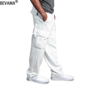 Calças masculinas calças casuais de calças de arremesso de frete da primavera e outono Roupas de rua Hip-Hop Mens de cabines esportivas soltas Mensl2404