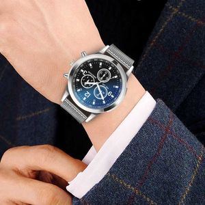 Wristwatches Mens Luxury Casual Quartz dial Bracelet Relojes Para Hombre Q240426