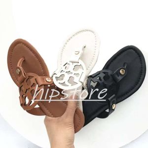 Designer Sandal Miller Fashion Women's Soft Tazz Sandals Leather Plat-Form Summer Beach Slippers Pink Brown White Casual Shoes Storlek 34-42 A5212