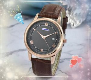 Três STICHES Busines Homens Casual Mulheres assistem Auto Data Data Hora do Quartz Relógio Presidente Generoso Cow Leather De Vilvy Series Bracelets Relloj Hombre Gifts