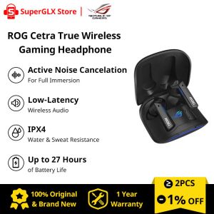 Earphones New ASUS ROG Cetra True Wireless Gaming Headphone ANC Noise Canceling Bluetooth Earphone for ROG Phone 5 5S Pro ROG 6 Pro Phone