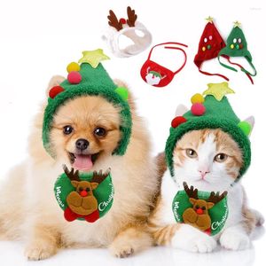 Abbigliamento per cani Pet Christmas Tree HAT CATTO CATTO CATTO COSTUTTO COSTO PICCOLA PICCOLA ACCESSAMENTO BIB BIB BIB