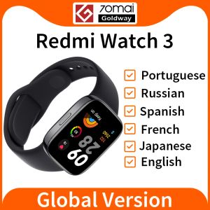 Watches Global Version Xiaomi Redmi Watch 3 GPS Smartwatch Bluetooth Phone Call 1.75" AMOLED Display 120+ Workout Modes 5ATM Waterproof