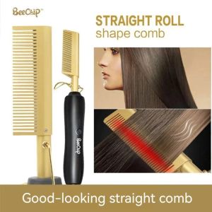 Irons Electric Curling Iron Massage Comb For Long Curly Hair Haircutting Comb For Women Home Use Durable Curling Comb Fluffy Combs