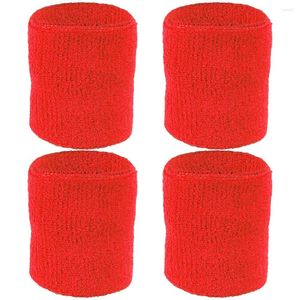 Supporto da polso 2 coppie Tennis (Big Red) Confortevi bracciali sportivi Protector Canda per il sudore golf Avvolgibile uomini uomini donne