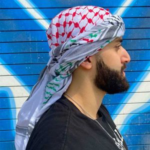 Bandanas Durag 2024 Style arabski Założycielka Założycielka Założycielka Plain Print Head Scarf Miękka szal i owinięta paszmina bandana muzułmańska chustka 240426