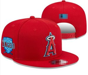 American Baseball Angels Snapback Los Angeles Hats New York Chicago La Ny Pittsburgh Designer de luxo San Diego Boston Casquette Sport Oakland Caps Ajuste