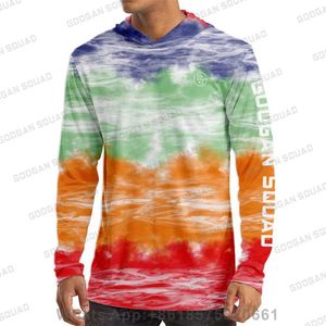 Hoodies Sweatshirts Googan Squad Summer Summer Summer Performived Long Complish for Mens UV Protection Hoodie Equipment Meaning Jersey Hiping Shirt 240425