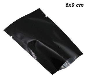 200pcs Lot 6x9cm Black Open Top Aluminum Foil Vacuum Heat Seal Food Grade Package Pack Bags Mylar Bag Vacuum Food Nuts Storage Pac5477462