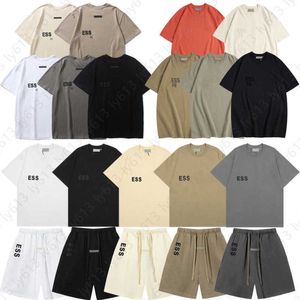Summer Mens Shirts Designer T Shirt For Men mode lyxiga essentialsShorts tshirt American High Street Loose Round Neck Short Sleeve EssentialsClothing