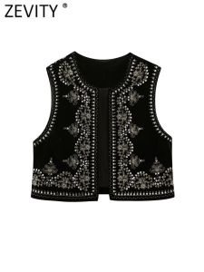 WAISTCOATS Zevity Women Vintage O CACKINS CAGNI FOWER RACKODODINE GITCHE SCHEDA GIOCHI