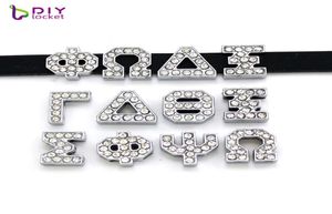 20pcslot intero e vendita al dettaglio 8mm Rhinestone Greek Slide Grek Fit Bracciale da polsi fai -da -te Bracciale Accetta Personalizzazione LSSL0405947249