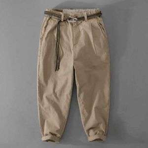 Men's Pants New Design Italian High Quality Cotton Casual Mens Cargo Pants Fashionable and Comfortable 29-36 Elastic Vasitones Hombre PantalonL2405