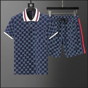 Designer Mens Tracksuits Set Jogger Sports Jogging Suits Man Tracksuits Two Piece Set T Shirt Summer Printed Short Sleeve Shorts