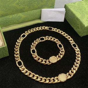 Designer Luxurys Bracelets Gold Necklace For Women Men Classic Letters Lady Bracelet Chain Jewelry Sets Fashion Bracelets Necklaces Set Jewellery CYD24042704-5