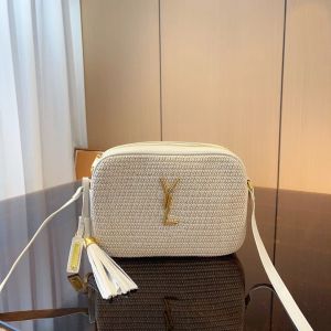 Designer Bag for Women Luxury Shoulder Bag Fashion Canvas Mesh Hollow Woven for Summer Black Apricot Summer Vacation Bag