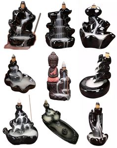 Ceramic Backflow Incense Burner Holder Censer Aromatherapy Smoke Backflow Stick Incense Censer for Kids Birthday Party Gifts4767284