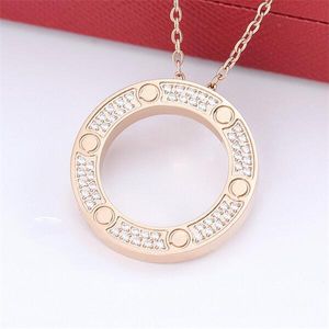 Card home round cake necklace does not fade no drill full drill and full drill over the sky star cake girlfriend gift rose gold clavicle chain