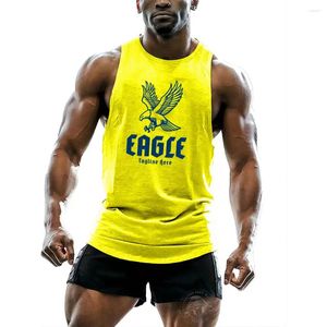 Men's Tank Tops 2D Fun Printed Short Sleeve Crew Neck Vest Adult Basketball Sleeveless Outdoor Sports Style