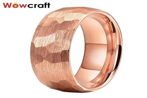 8mm Rose Gold Tungsten Carbide Ring for Men Women Comfort Fit Wedding Band Inside Engraved Rings6377427