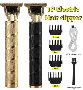 Terrimer per capelli T9 barbiere maschile ricaricabile ricaricabile USB Nuova barba professionale Q240427