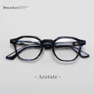 Sunglasses Frames Acetate Optical Glasses Frame Men Full Vintage Square Prescription Eyeglasses 2024 Women Nerd Spectacles Retro Eyewear